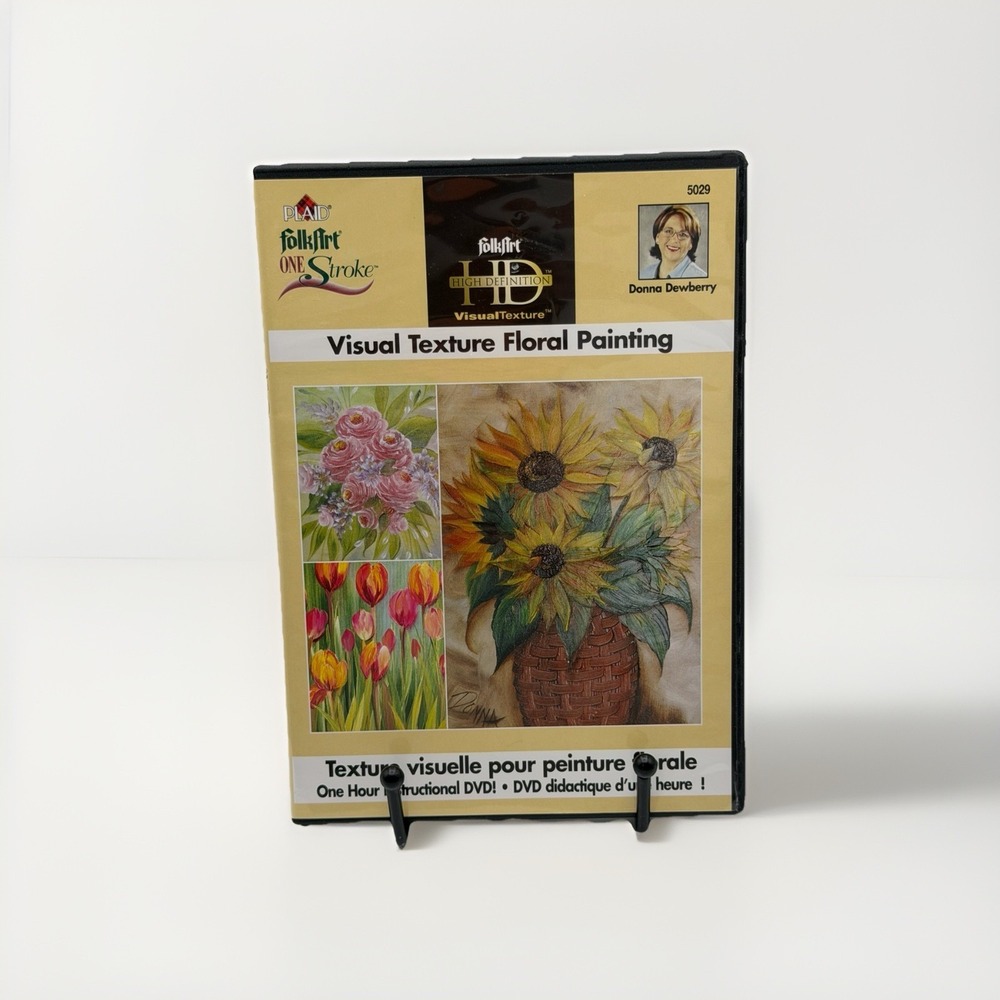 FolkArt HD Visual Texture Floral Painting DVD 5029 Donna Dewberry